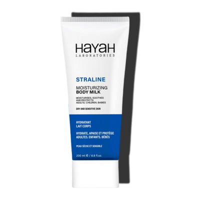 HAYAH LABORATORIES STRALINE MOISTURIZING BODY MILK FOR DRY & SENSITIVE SKIN 200 ML